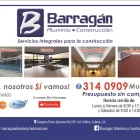 La imagen 1 de la Empresa ALUMINIO BARRAGÁN Servicios Profesionales y de Negocios en Colima MEX