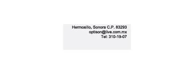La imagen 1 de la Empresa ÓPTICA OPTISON Salud y Medicina en Hermosillo SON