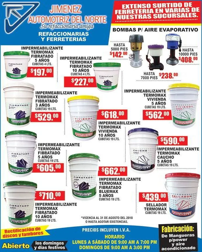 La imagen 2 de la Empresa REFACC Y FERRETERÍA JIMÉNEZ DEL NORTE