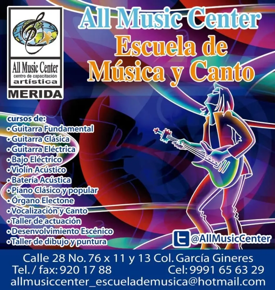 La imagen 1 de la Empresa ESCUELA DE MÚSICA Y CANTO - ALL MUSIC CENTER
